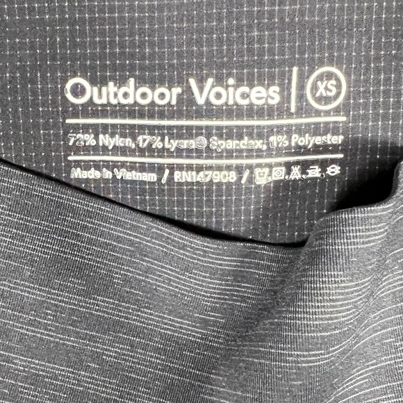 Outdoor Voices Leggings Womens XS TechSweat 7/8 Flex Leggings Gym Workout Hiking - Picture 4 of 8